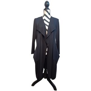 Alain Murati Artsy Lagenlook Sz S Open Front Long Jacket